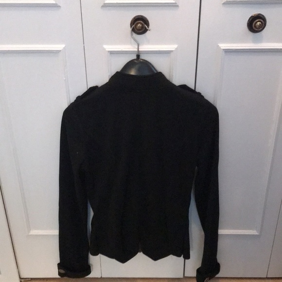 Black military style sweater - Picture 2 of 6